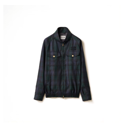 MIU MIU PLAID BLOUSON JACKET ML943